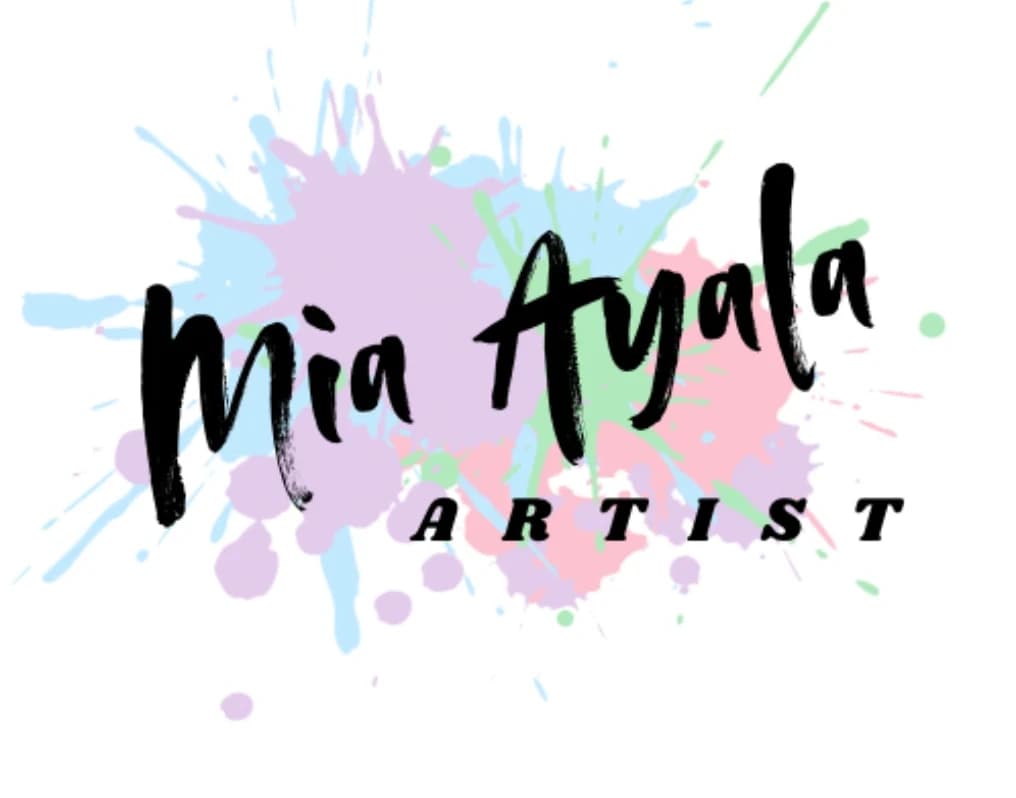 Mia Ayala, Artist — paint splatter logo